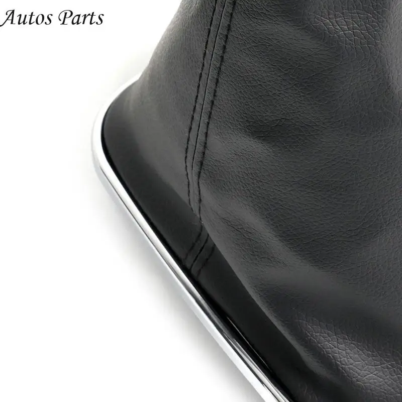 

57BA Car Gear Shift Knob Lever Shifter Gaiter Boot Cover PU Leather 5/6 Speed