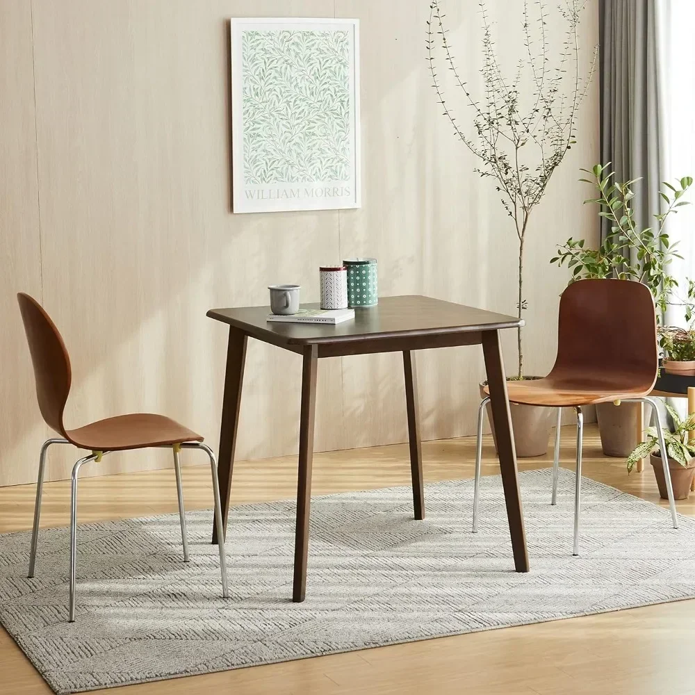 Square Wooden Dining Table/Mid Century Modern Malaysian Oak Kitchen Table Table Only