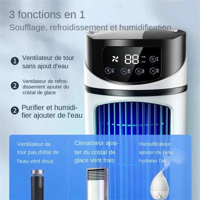 Mini climatiseur portable, ventilateur de refroidissement USB, synchronisation, climatisation, humidification pour bureau, climatiseur mobile
