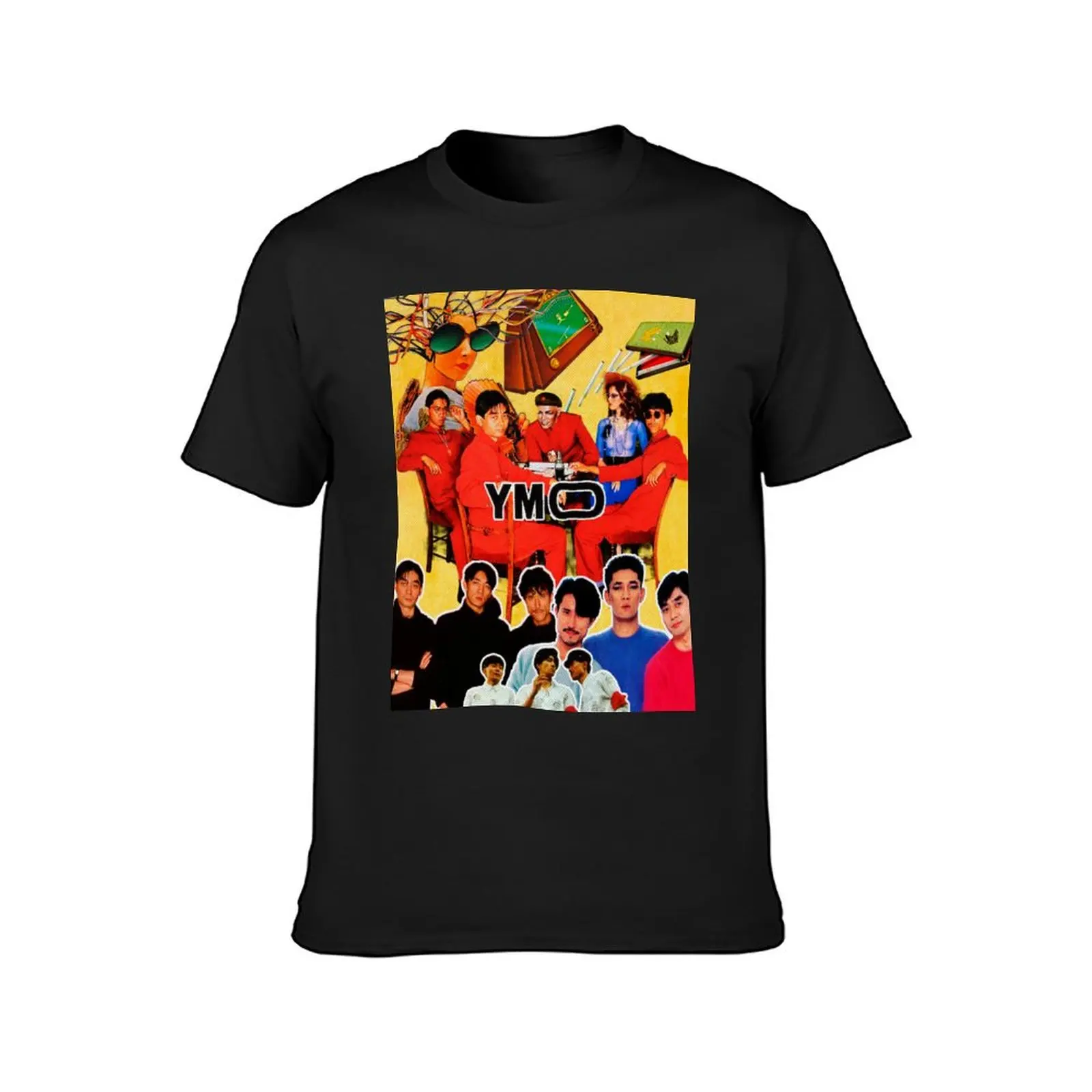 Yellow Magic Orchestra Collage T-Shirt oversizeds Blouse korean fashion sweat shirts, men