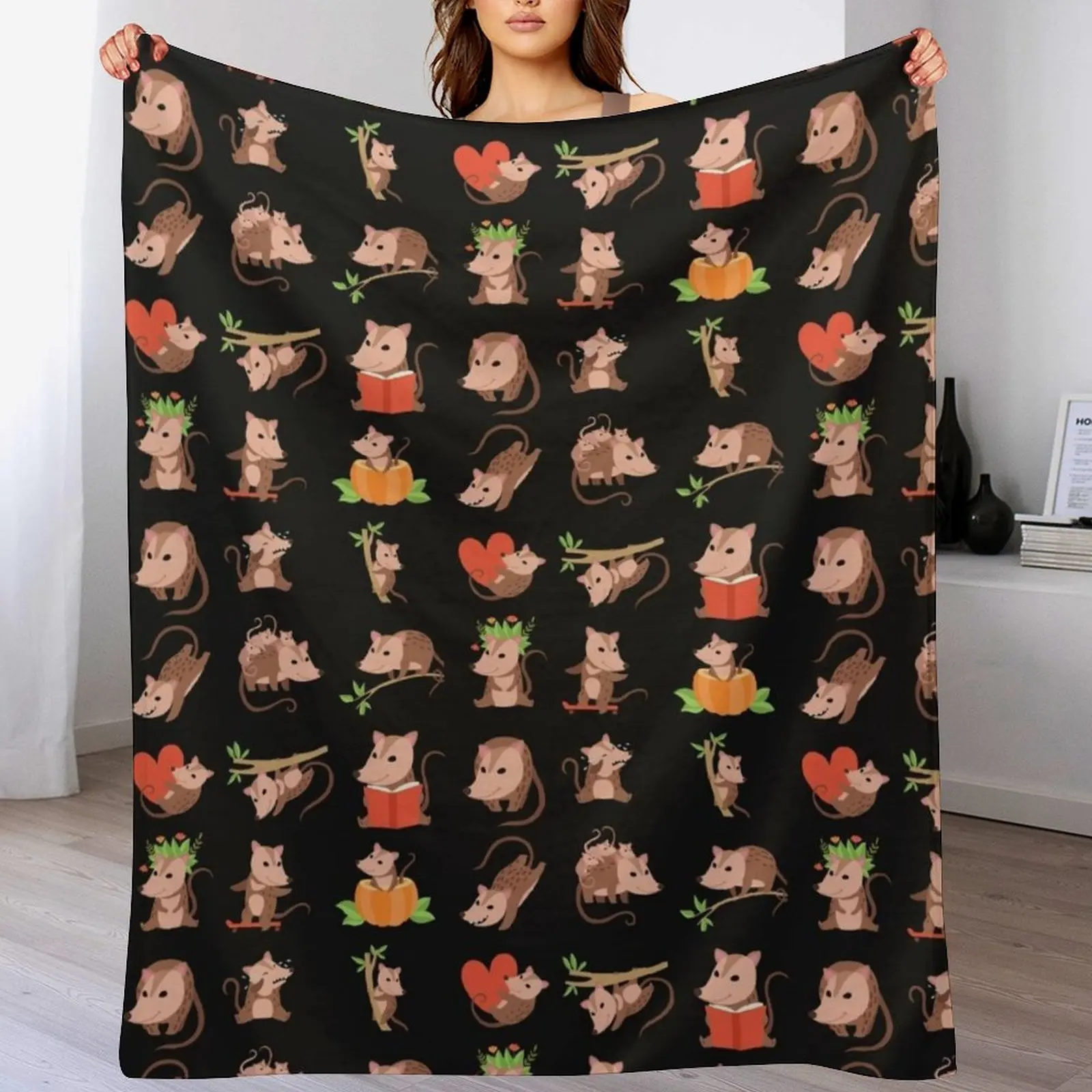 

Possum Sheet-Possum lover Throw Blanket Luxury St Summer Beddings Large Hairys Blankets