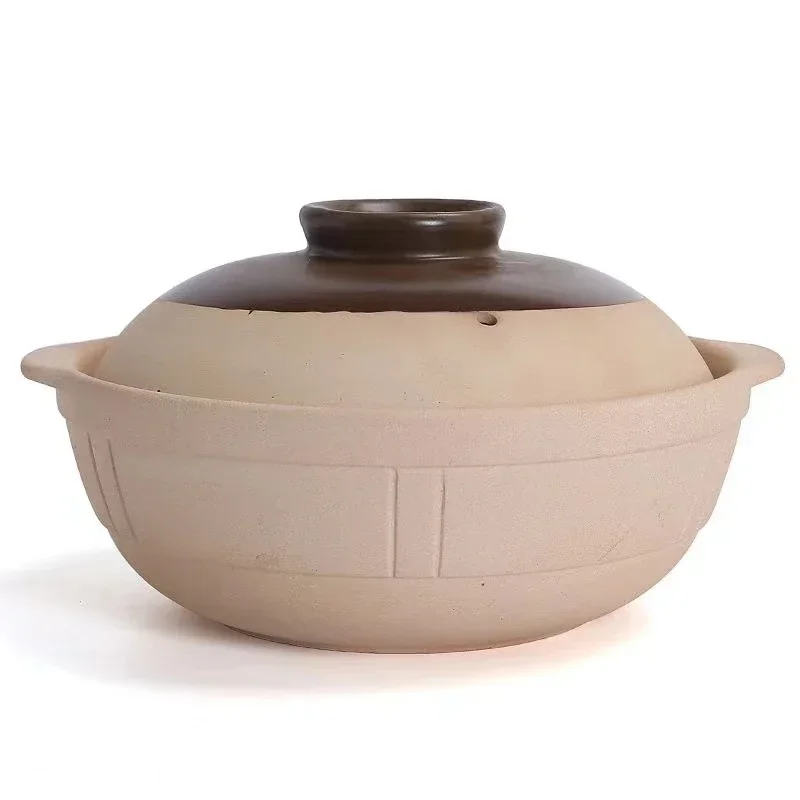 1L Casserole for Induction Cooker Fire Rice Noodle Porridge Milk Soup Clay Stew Earthenware Cooking Pot Decoct Chinese Clay Pot