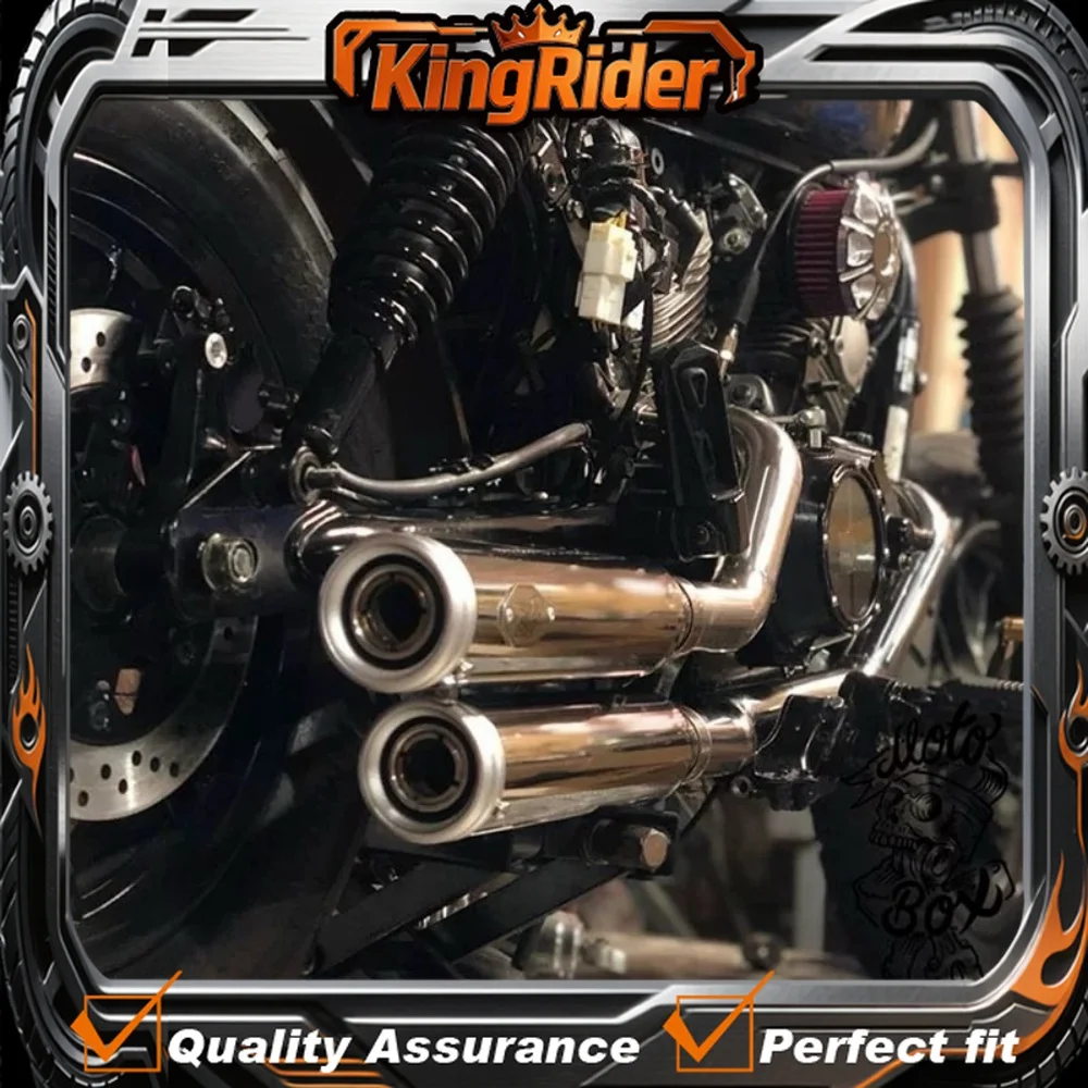 【Supreme quality】HYOSUNG GV300s gvs300 gv300s motorcycle modified dual exhaust pipe adjustable silent tail section