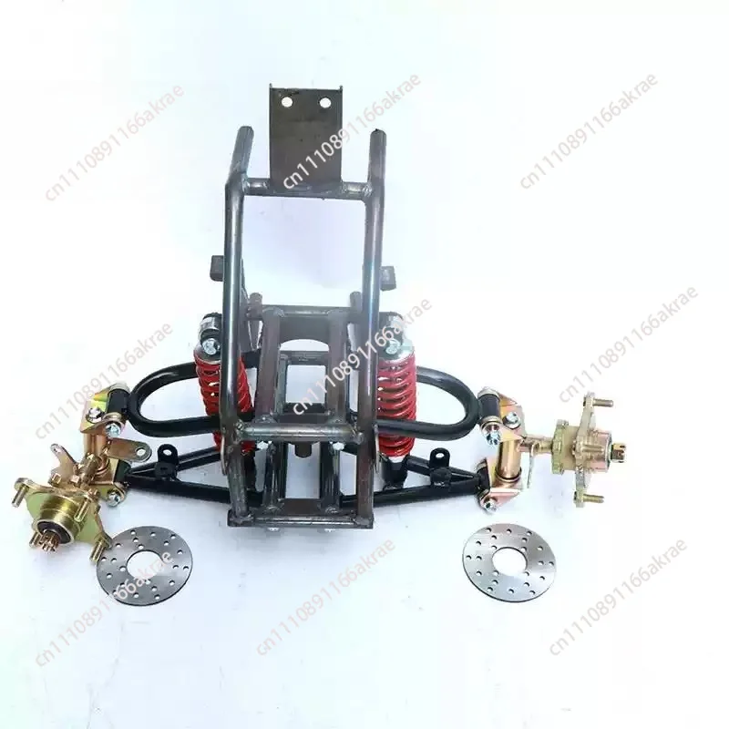 for Homemade four-wheeled motorcycle, motorcycle accessories modified small inverted three-wheeled kart front frame