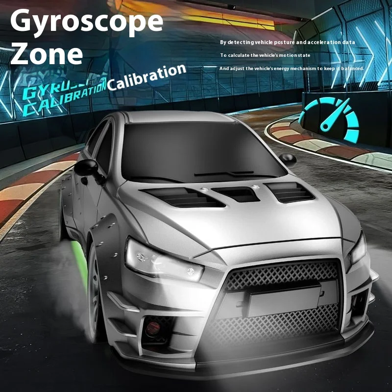 Novo 1/20 escala completa giroscópio controle remoto deriva modelo de carro controle app carro de controle remoto 4wd modelo de iluminação múltipla carro