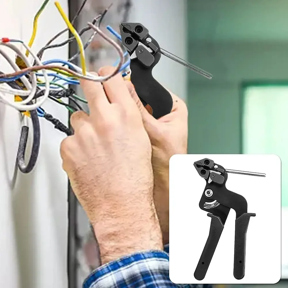 Stainless Steel Cable Tie Multi-Purpose Locking Cable Metal Tie Automatic Tension Cable Tie plier Bundle tool Fastening Tool