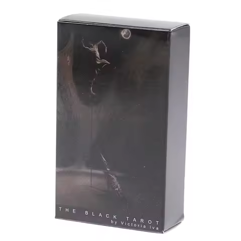 Black Tarot Deck Crafts Divination Fate Fortune Telling Card Friend Casual Party Entertainment Board Game Tarot Card Oracle Deck