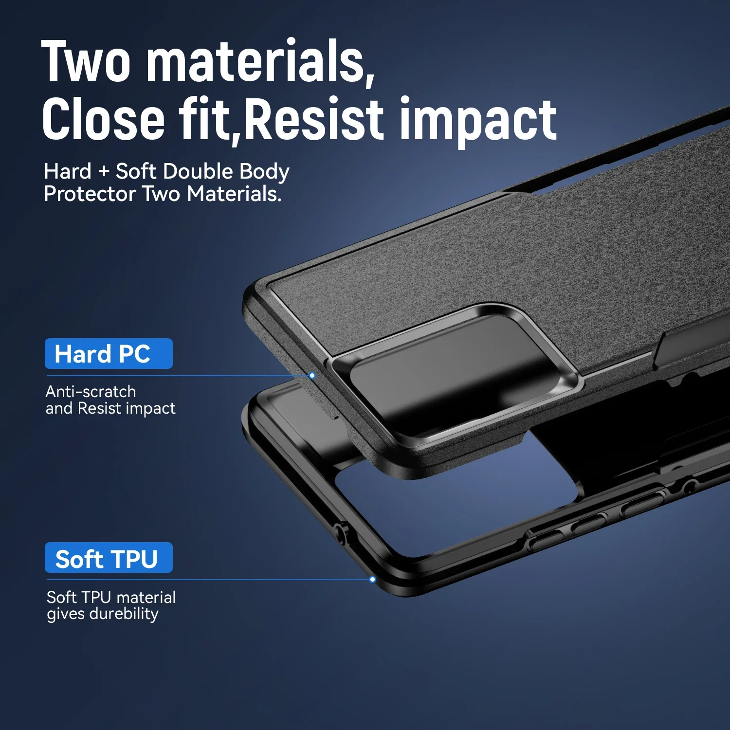 TPU/PC Case for Moto Edge 2024 Motorola Funda Capa Shockproof Phone Cover Hybrid Armor Shell 2IN1 Dual Layer Protection