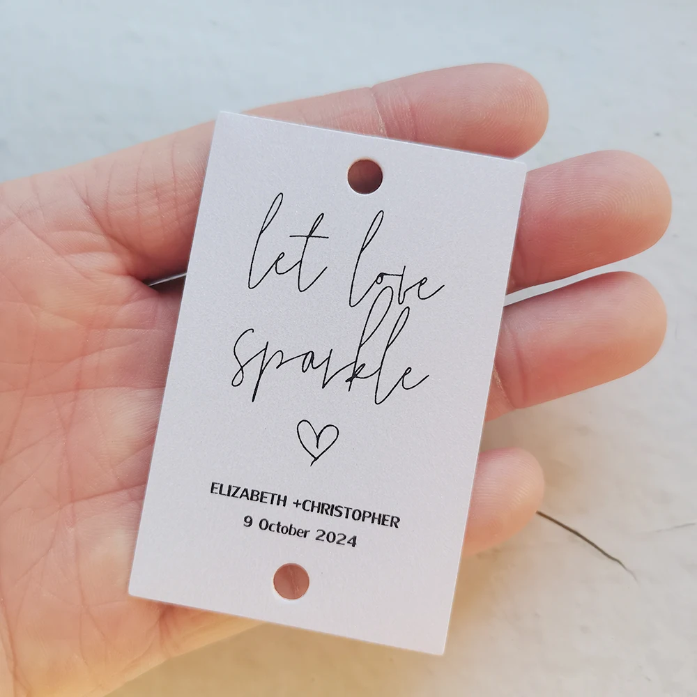 50pcs 45x70mm Customized Wedding Sparkler Tag Let Love Sparkle Printable Wedding Decor Wedding Favour Tags Exit Toss Ideas-YH19