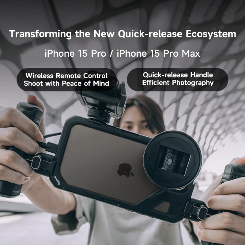 For Universal Camera Cover for 15 Pro Max Series Aluminum Alloy Flexible Expansion Frame Stand for Assistant