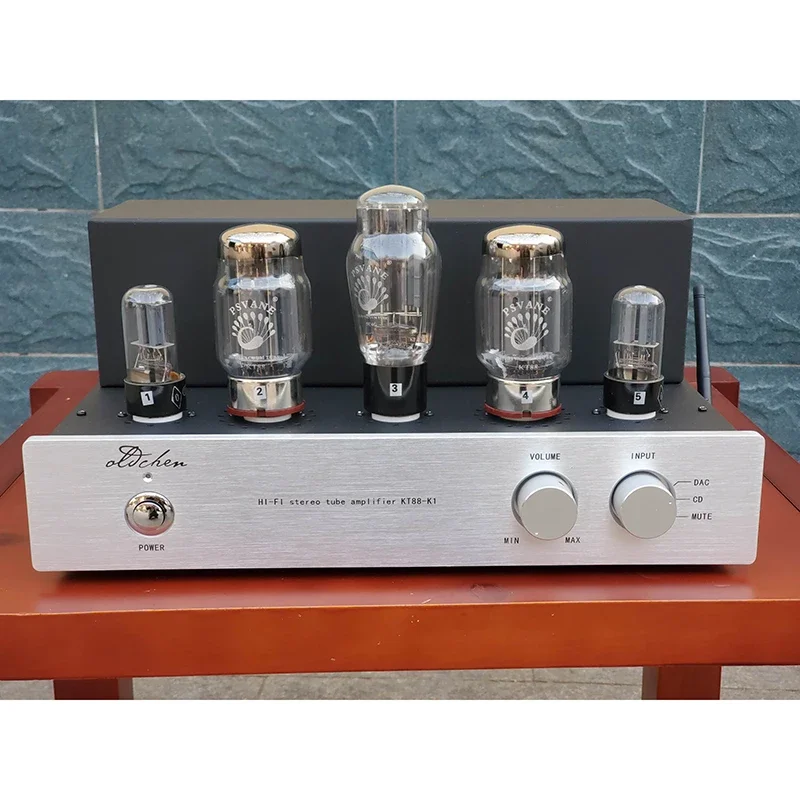 LaoChen K1 KT88 Tube Amplifier HIFI OCK1 Bluetooth 5.0 OldChen Audio Lamp Amp