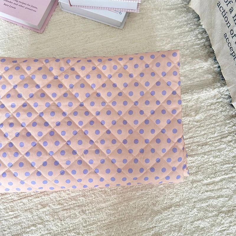 

140x90 см хлопковая стеганая ткань с зажимом, розовый, синий, с принтом в горошек для теплых курток, сумок, пальто, постельных принадлежностей, подушек, тканей для шитья своими руками