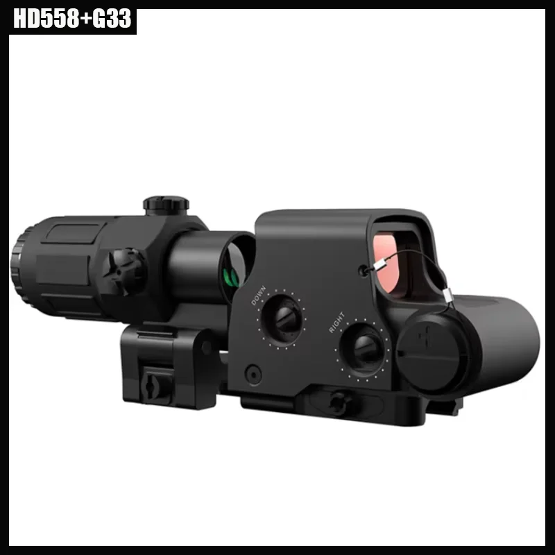 Eot * ch 558 G33 المكبر المجسم نطاق البصر للطي الجانب الوجه G33 3X مكبرات ل 558 556 553 التكتيكية منعكس Riflescope