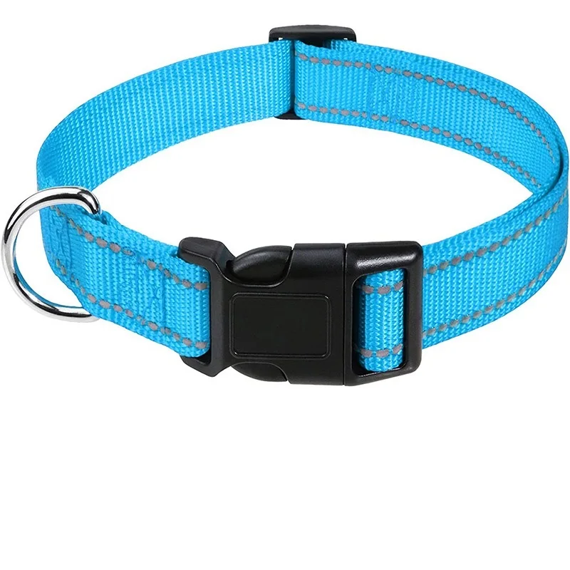 Reflective Nylon Dog Collar For Small Medium And Large Dogs_voghion.com