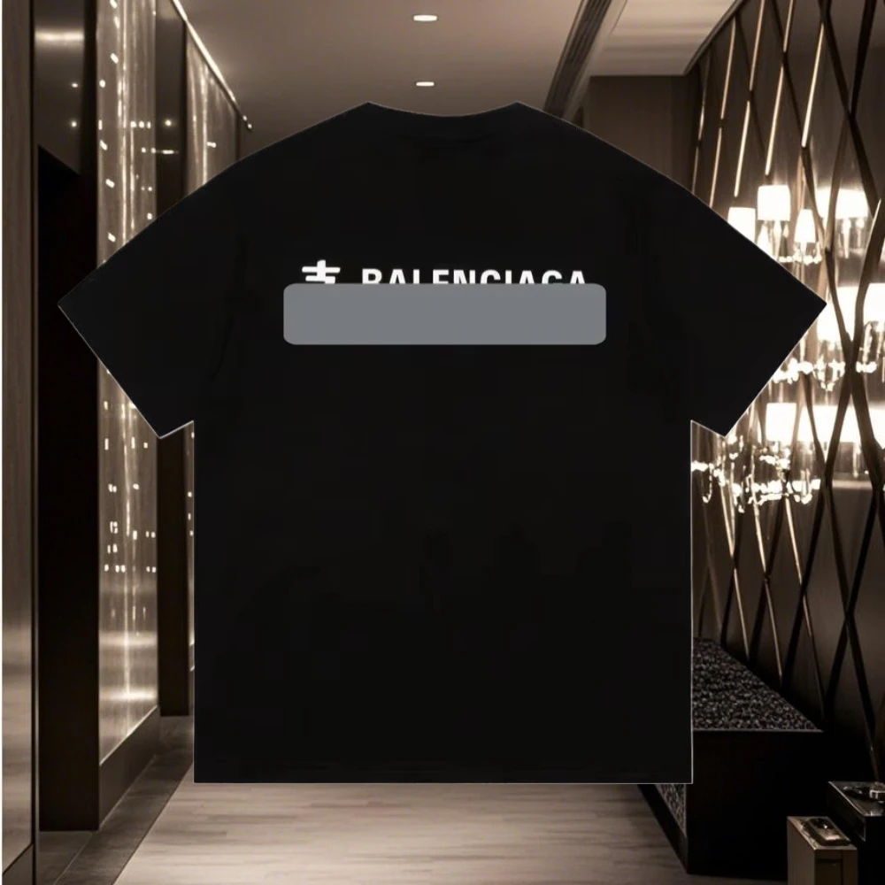 

2025-26, новинка лета, модный бренд с буквенным принтом из чистого хлопка, мужские и женские свободные короткие рукава, пара с круглым вырезом и короткими рукавами