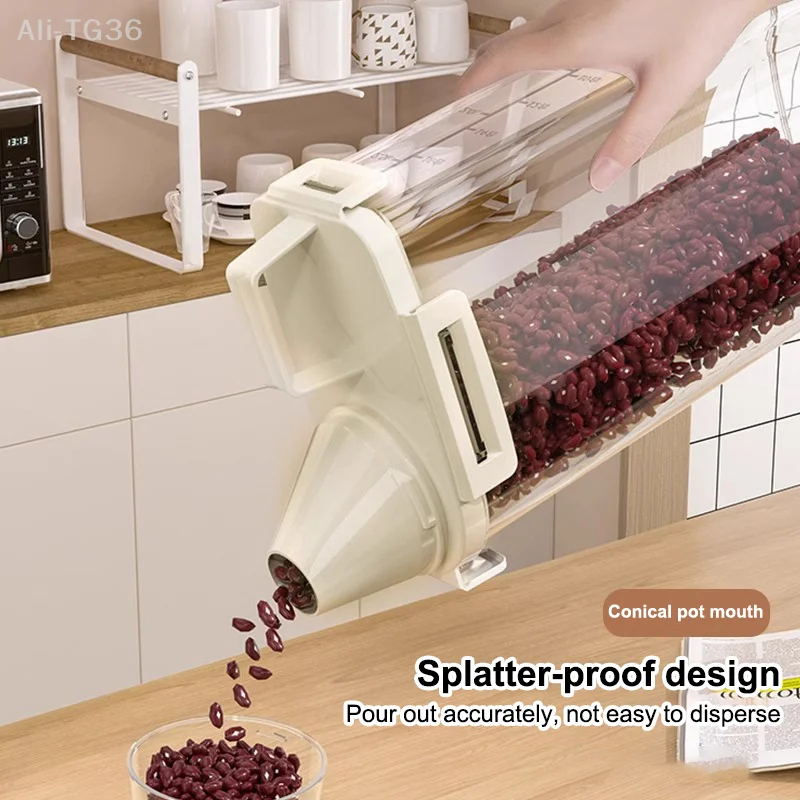 قابلة لإعادة الاستخدام موزع منظفات الغسيل حاوية تخزين مختومة للحبوب والحبوب المتنوعة خزان صندوق تخزين المطبخ