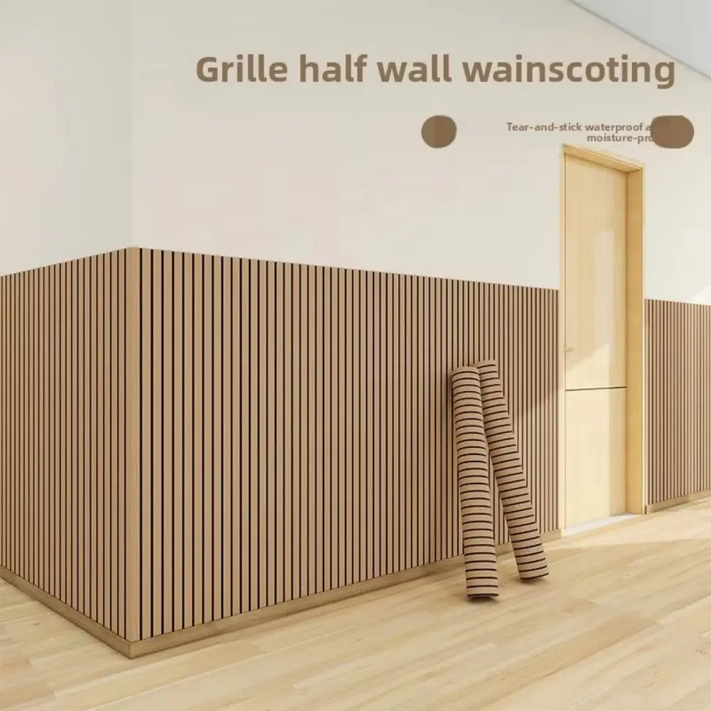 

Waterproof Wall Stickers 45cm Width Moisture-proof Foam Wall Stickers Thick Foam Peel and Stick Imitation Grille Wall Stickers