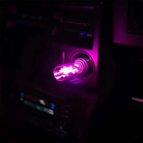 Сенсорная светодиодная лампа для салона автомобиля, USB-светильник, беспроводная сенсорная LED-подсветка для ног, атмосферная подсветка для автомобиля