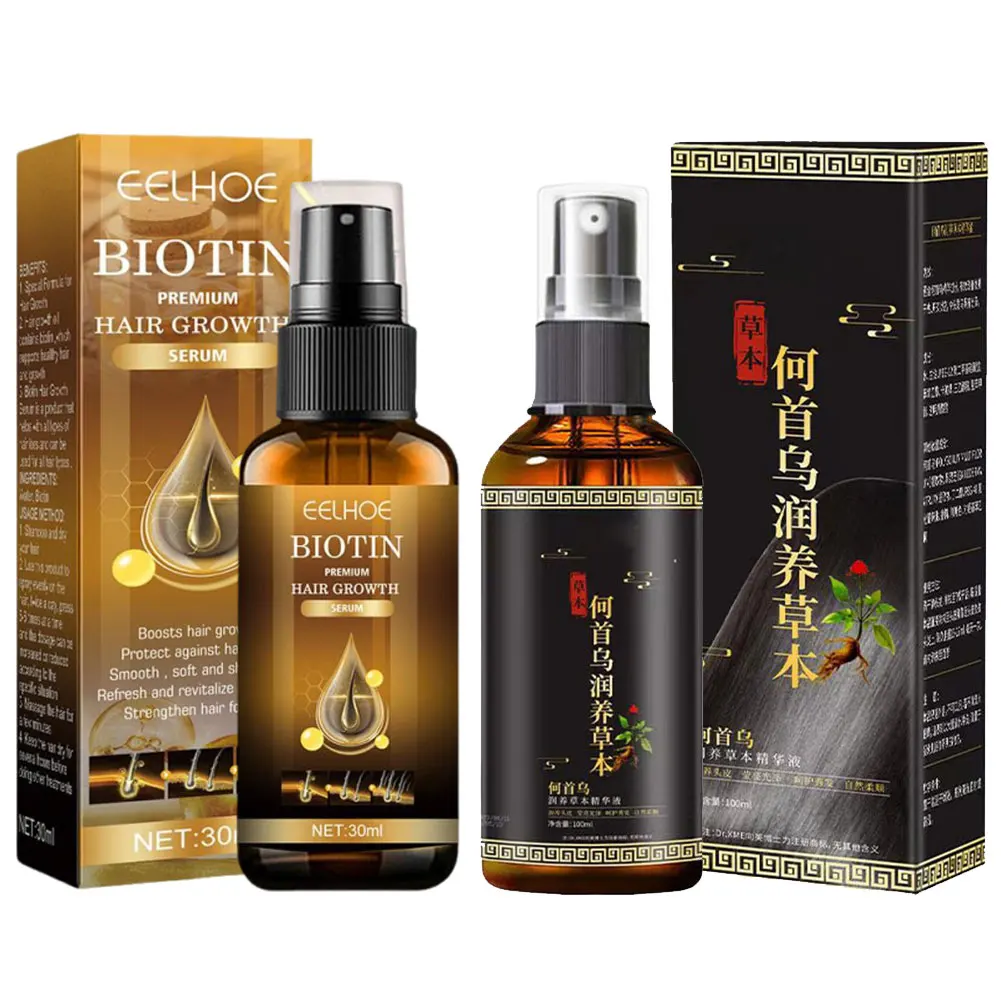 Hair Serum Hair Growth Serum Spray For Men And Women,Hair Loss Solution Polygonum Multiflori Radix, Ginger,Hair Care Essence Oil