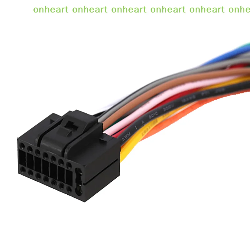 [C]Universal Power Horn Wire Plug 16 Pins Car Audio Wiring Harness Adapter Plug Auto Stereo Connector For Radio CD DVD