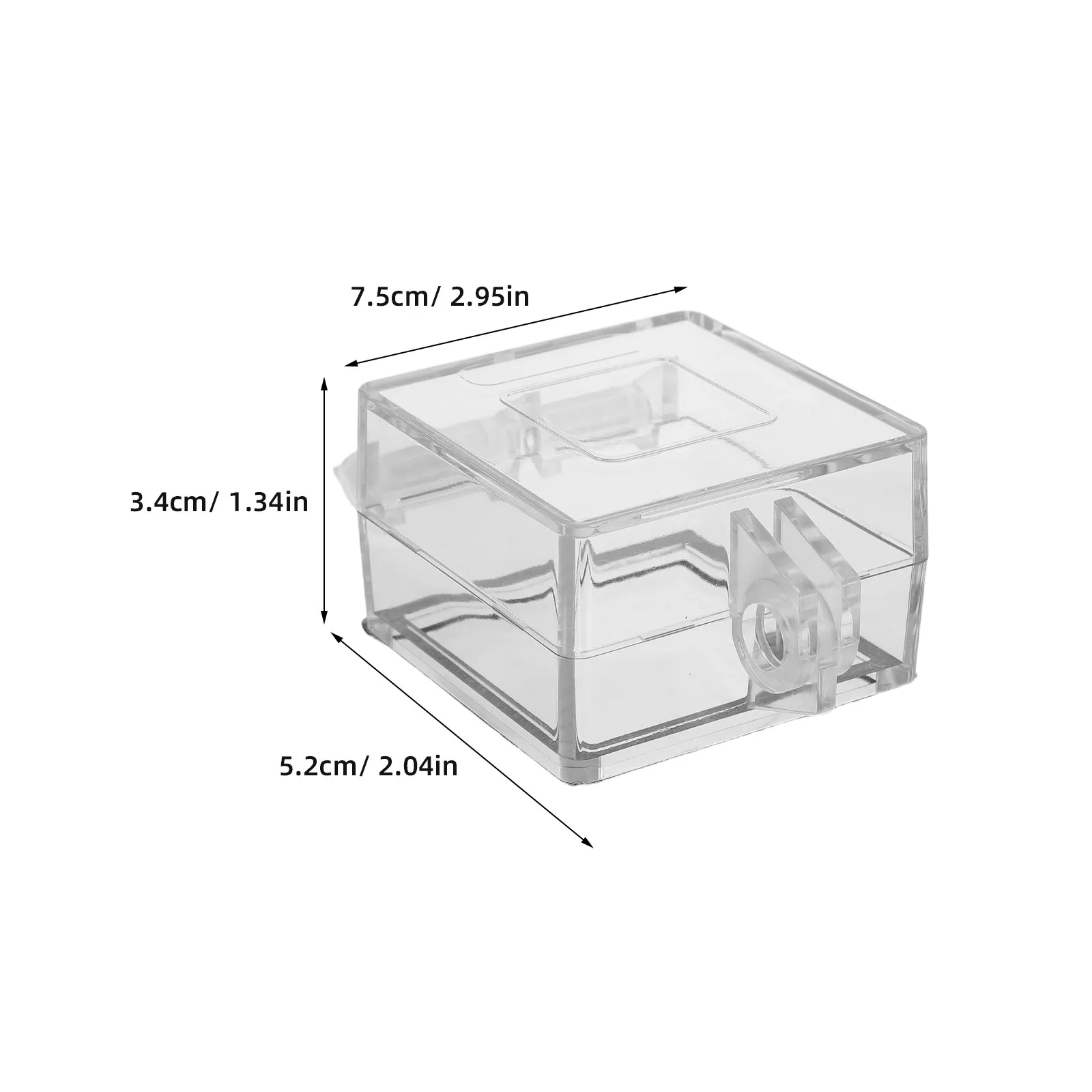 Power Button Switch Cover Transparent Plastic Safety Push Button Protector 2.04x2.04 Inch for Computer Pc Elevator Dishwasher