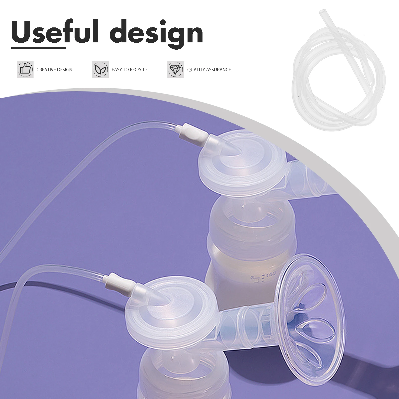 

Silicone Hose Tube 80cm Breast Pump Accessories Reusable Gel Flange Inserts Mother Parts Bottle Replaceable Elastic Anti