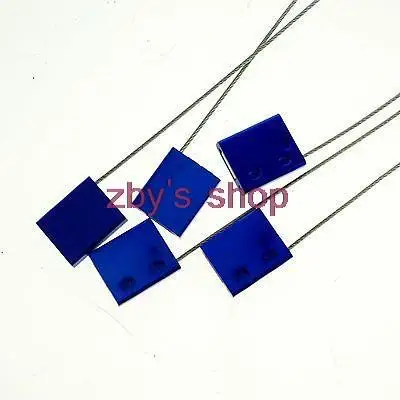 15 Pcs 3.5KN Pull Aluminum Alloys Lock Body 300mm*1.5mm Wire Lead Seal Used Container Tanker Seal