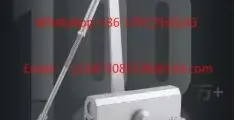 Automatic rebound buffer door closer with two-stage speed regulation, silent cast aluminum