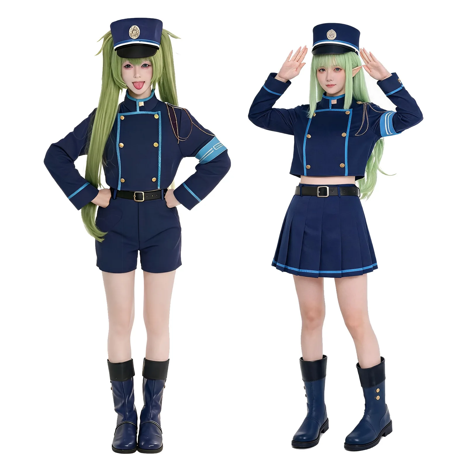 blue-archive-cosplay-costume-railway-twins-hikari-nozomi-school-uniform-anime-game-role-play-outfit
