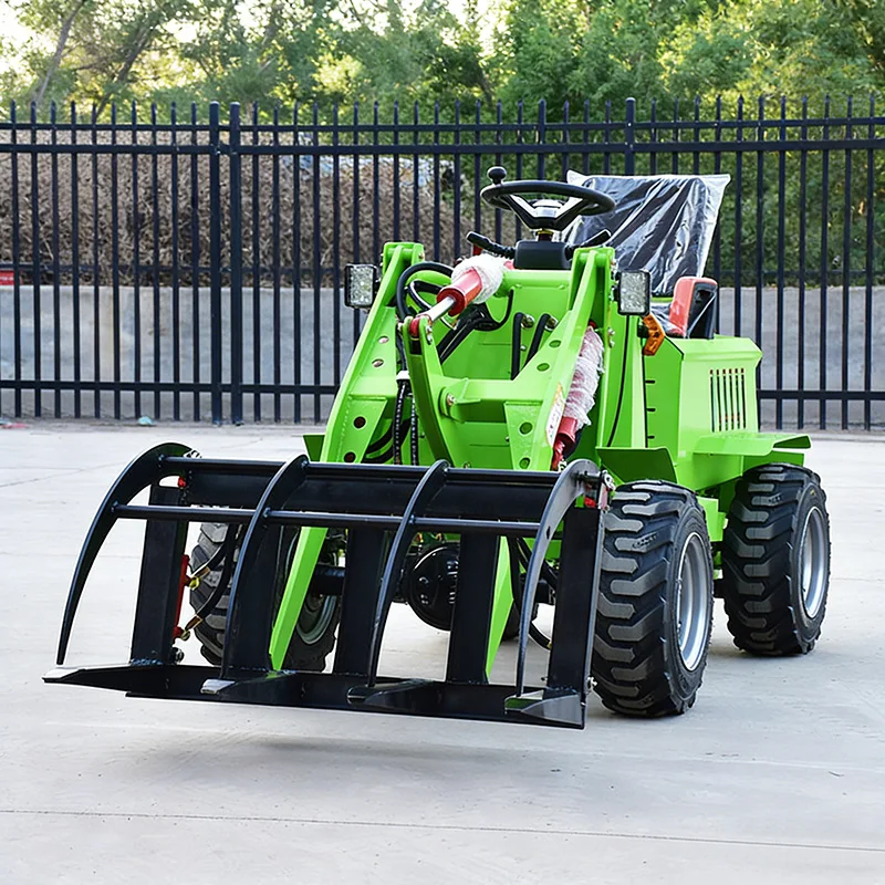 Household Electric Mini Loaders Electric Forklift for Construction Sites and Bulldozers for Cleaning Livestock Manure on Farms