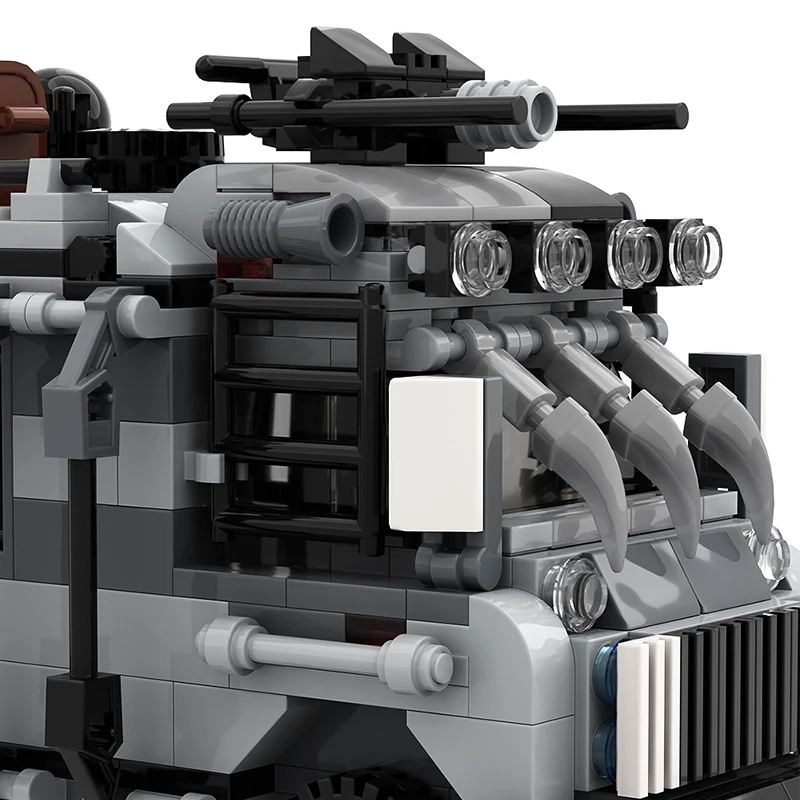 

MOC Anti Zombie Van Building Blocks Set City Police Station Car Brick