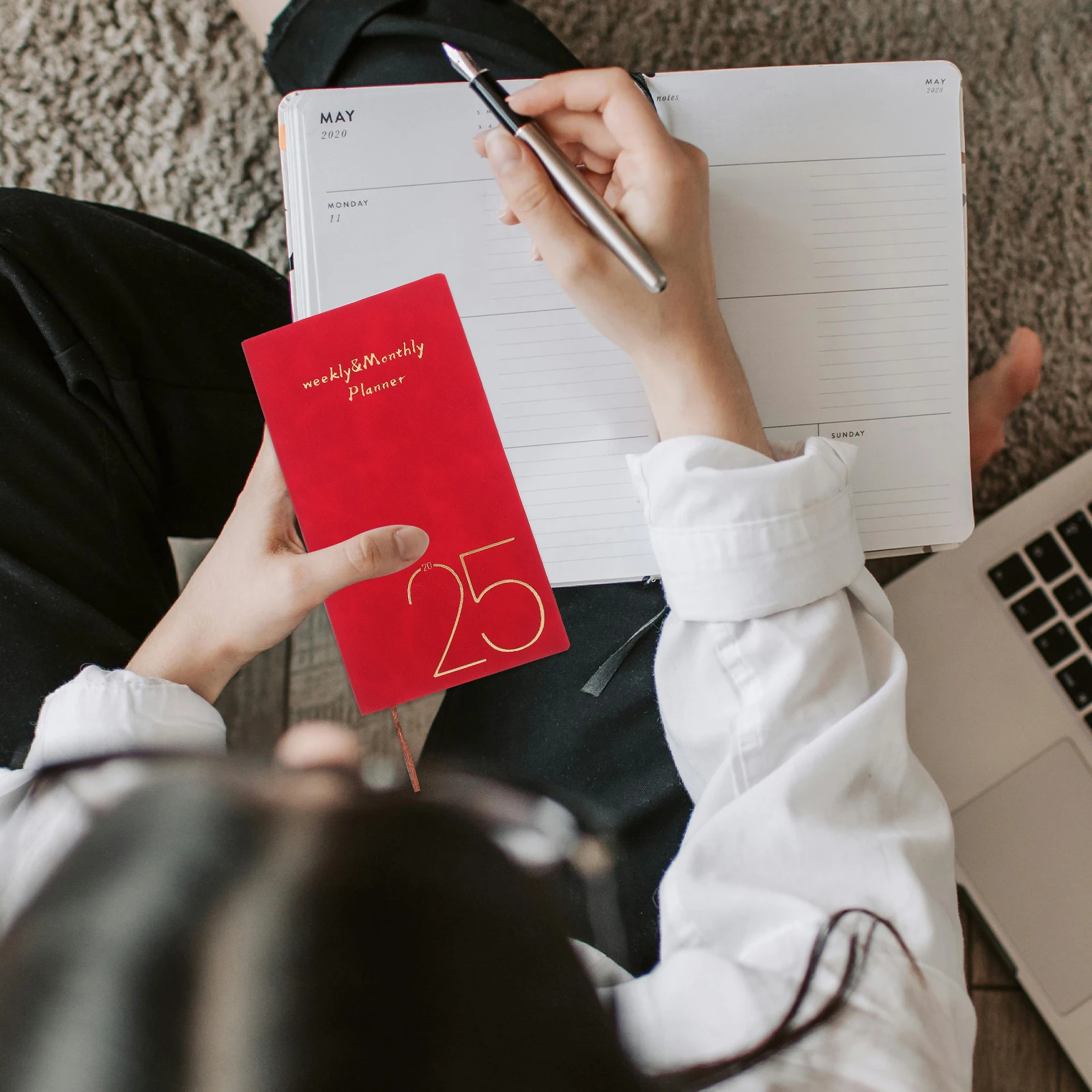 

Time Management Calendar Daily Weekly Monthly Planner Academic Planners Homework Cute Office Notebook Day