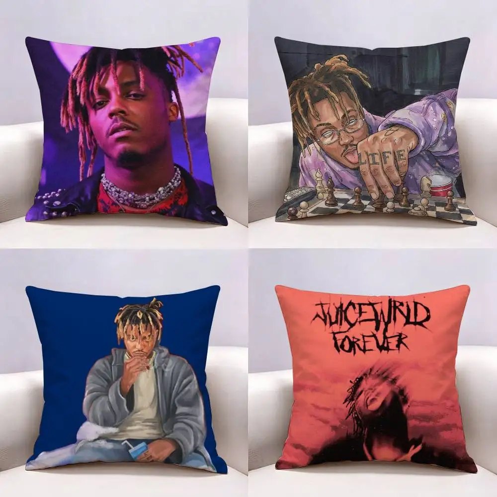 999-JUICE WRLD Pillow Case Pattern Printed Pillowcase For Living Room Sofa Cushion Cover