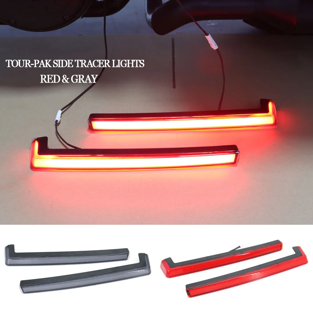 New Motorcycle Tour-Pak Side Plane Lights Tracer For Harley CVO Road Glide Electra Glide CVO Tri Glide FLHTKSE Limited FLHTCUL