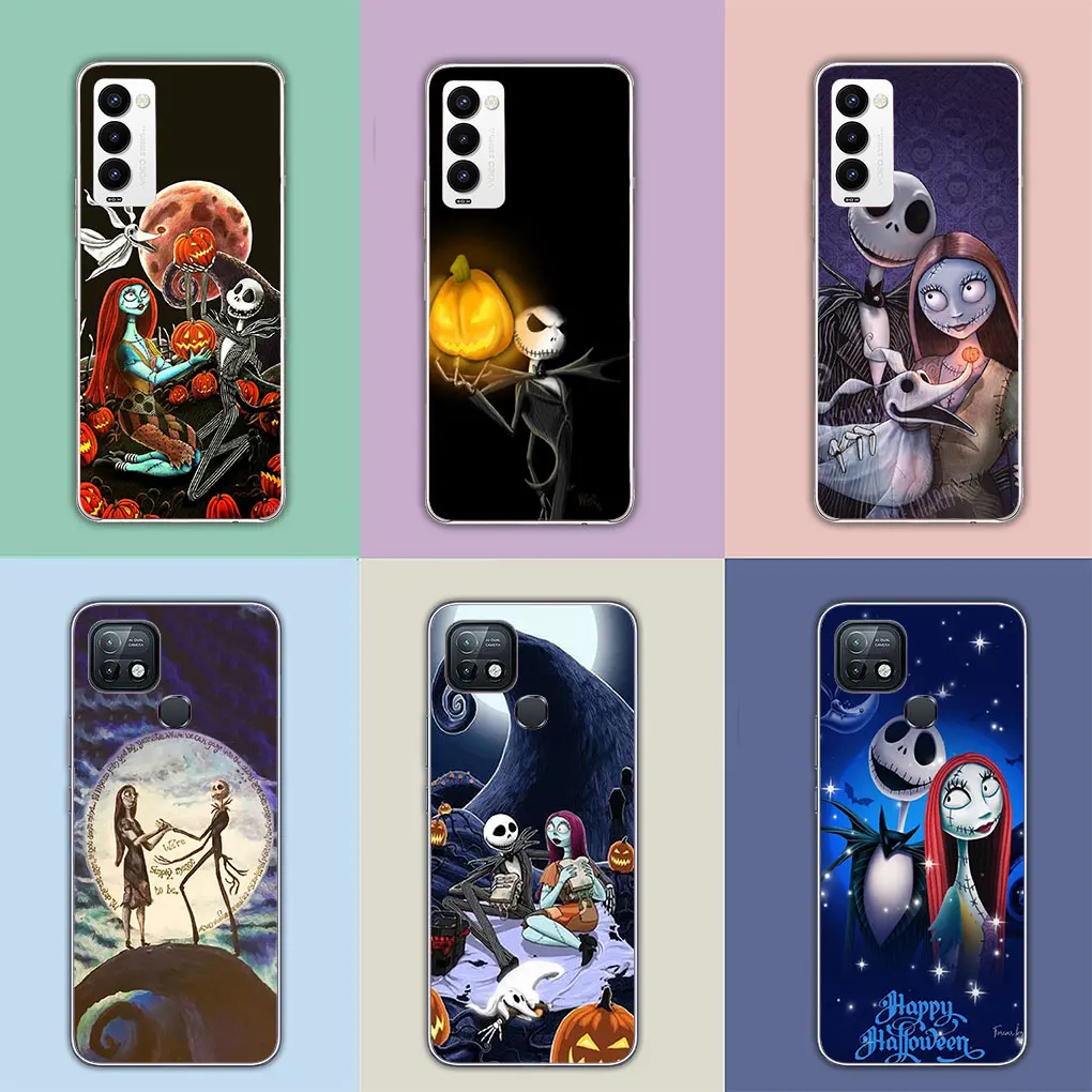 Christmas Halloween Jack Skellington for Motorola Moto Edge 40 50 Pro 30 Ultra neo 20 One Fusion G200 E22 E40 E30 E22I Case