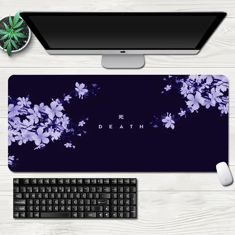 

Black and White Cherry Blossom Gaming Mouse Pad 1000x500 XL Extended Large Mouse Mat Desk Pad Non Slip Rubber Mousepad Gamer