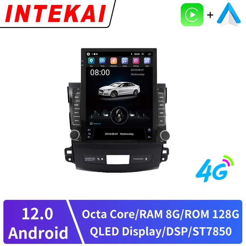 

9.7" Vertical Style Tesla Screen Android Car Radio For Mitsubishi Outlander Xl 2 2005-2012 GPS Navigation Multimedia Player