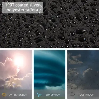 1/2 ks skládací potah na polohovací křeslo, vodotěsný, prachotěsný, anti-UV potah na lehátko 93x82 cm, potah na nábytek na venkovní terasu 10 nejlepší prodej kryty na lehátka - №6