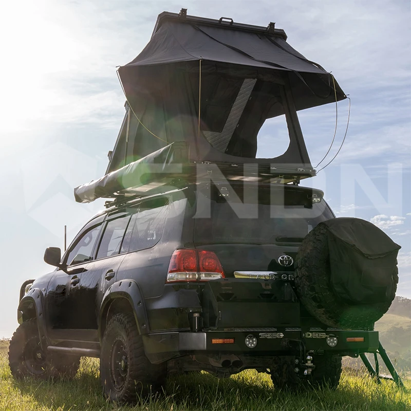 Camping Waterproof Roof Top Tent Offroad 4x4 SUV Universal Hard Shell Rooftop Tent Hard Top Rooftop Tent For 2-3 Person