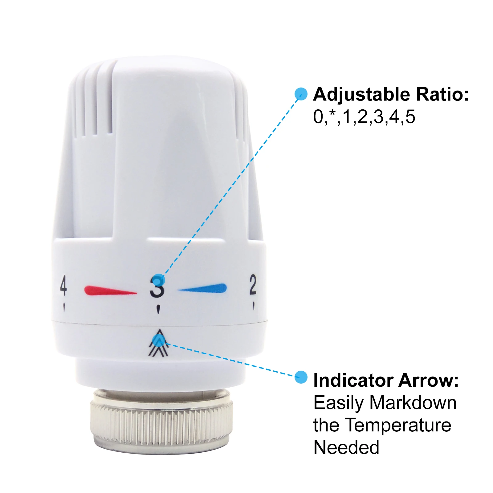 Automatic Thermostatic Radiator Valve Radiator Thermostatic Valve Head M30 Heating System Pneumatic Temperature Control Valves