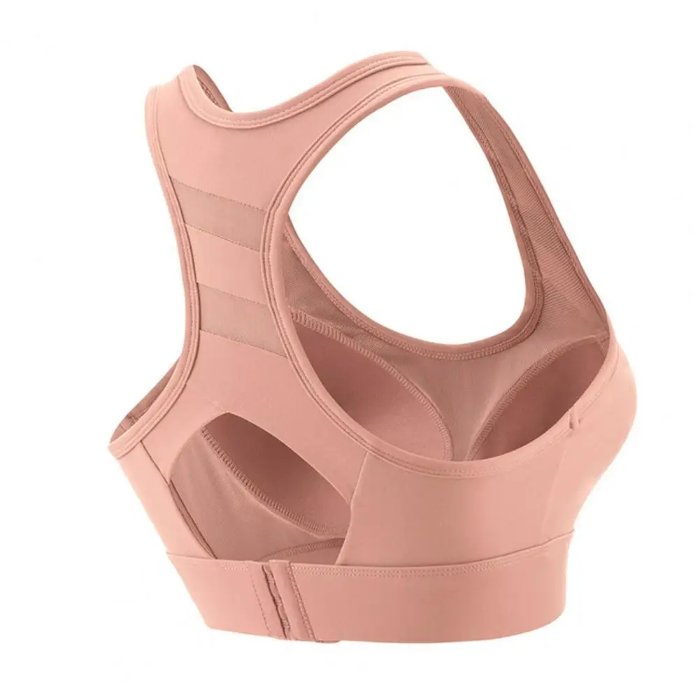 Women Racerback Sports Bra High Impact Padded Supportive Bra Wireless Gym Active Yoga Bra for Workout Running No Pad Shifting Sp