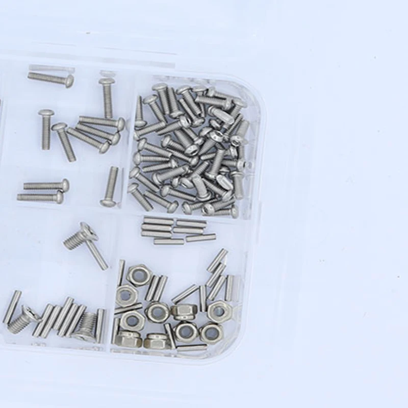 TRX4-M M1.6 M2 M2.5 Grade 12.9 Stainless Steel Hex Screws Nuts Hardware Kit for 1/18 RC Crawler TRX4M Upgrade Parts