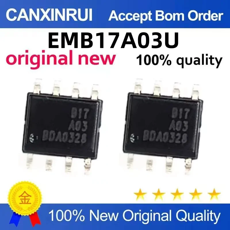 (10-300 piezas) Nuevo en stock EMB17A03U B17A03 B17 A03 QFN8, inicio de lista desde uno, puede comprar directamente.