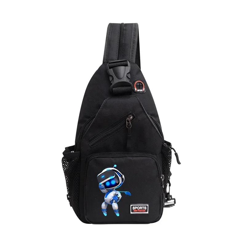 Astro bot jogo quente pacote de peito versão coreana dos homens crossbody saco ao ar livre crianças sacos esportivos casual estilingue mochila tendência presentes