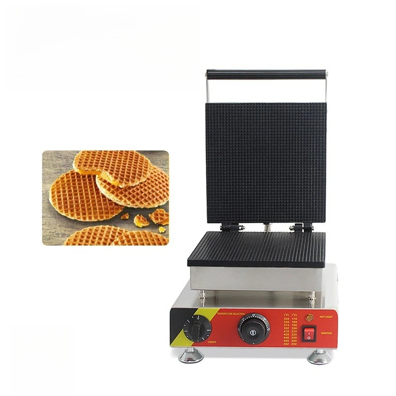 Electric Waffle Cone Maker, Non‑Stick Ice‑Cream Cone Machine for Homemade Crispy Waffle Cone Baking Kitchen Cooking