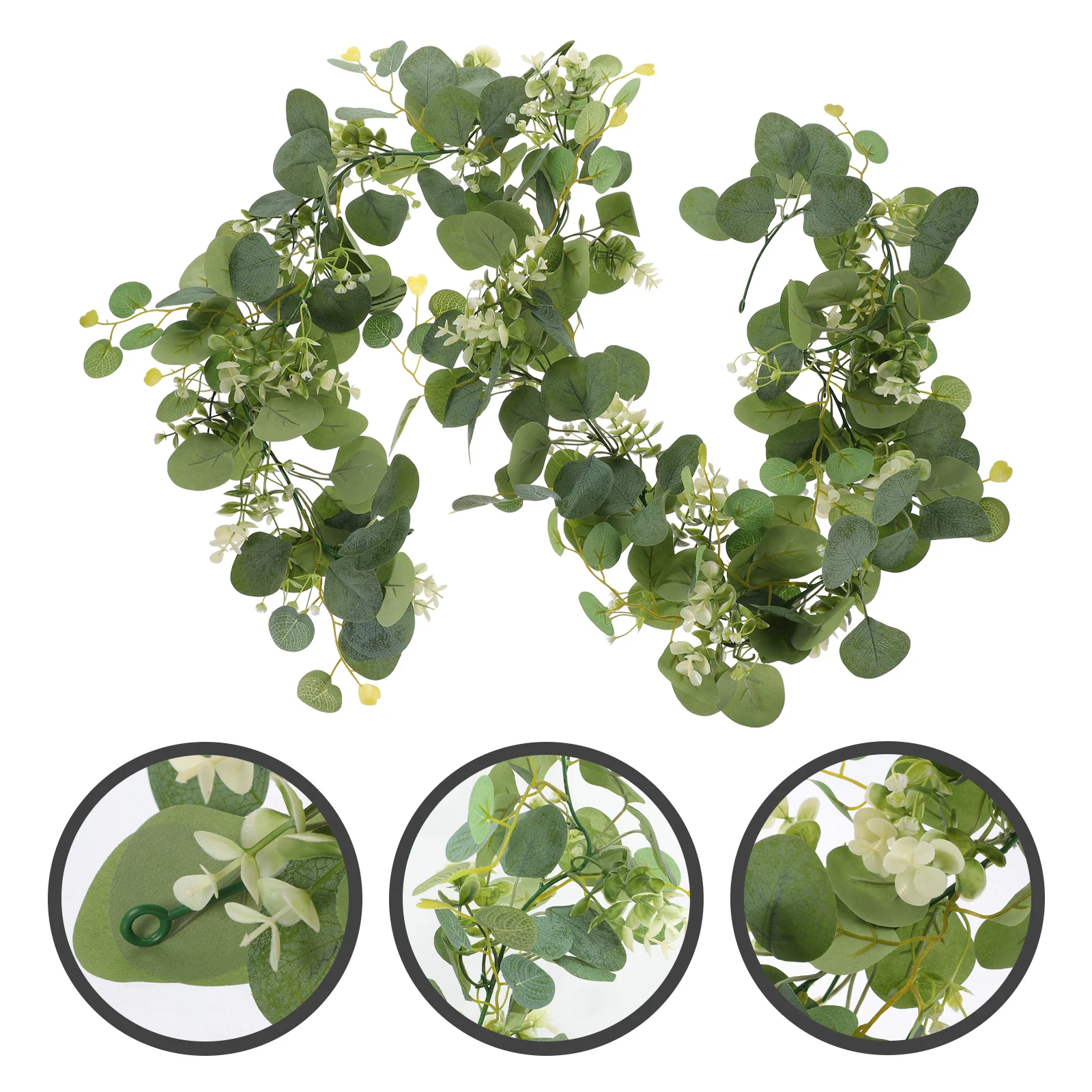 

Fake Hanging Green Vine Artificial Eucalyptus Garland Wedding Home Decor Simulation Plant Rattan Swag Pendant For Holiday