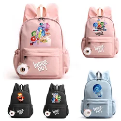 Inside Out Backpack for Girl Boy Student Teenager Rucksack Women Casual Portable Laptop Travel Rabbit Ears Cute Mochila