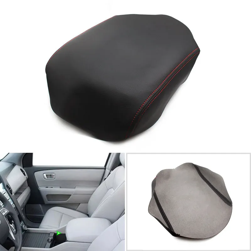 

Microfiber Leather Center Armrest Console Lid Box Protection Cover Trim For Honda Pilot 2009 2010 2011 2012 2013