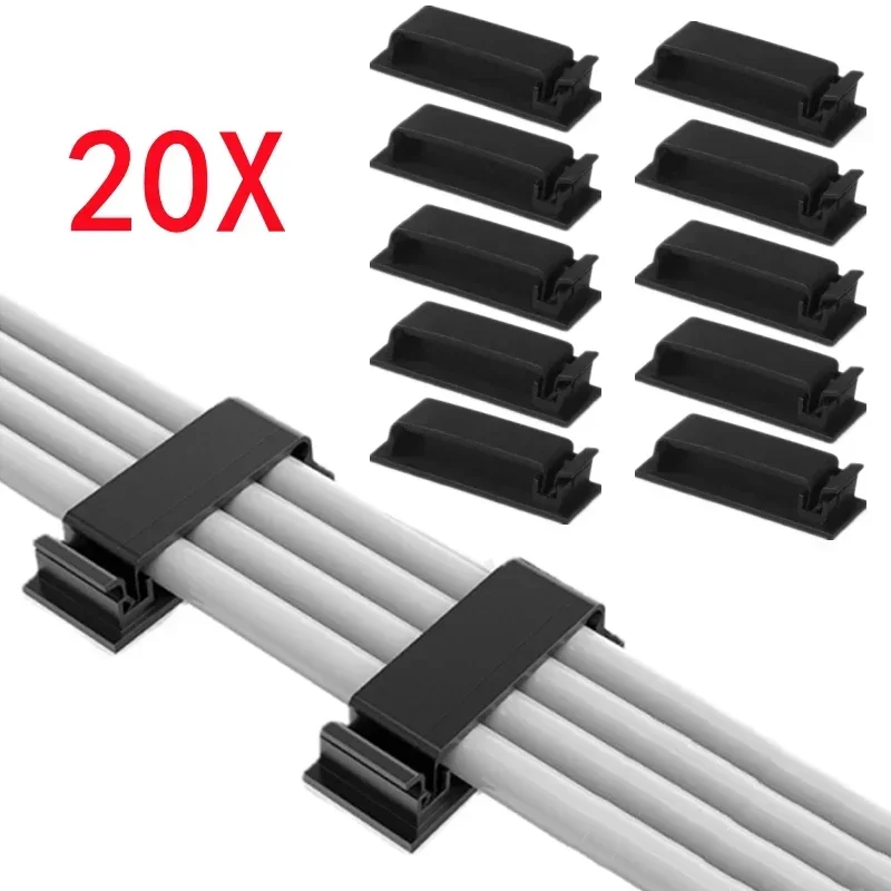 Cable Clips Holder Organizer Car Home Office Wire Cord Management Data USB Cable