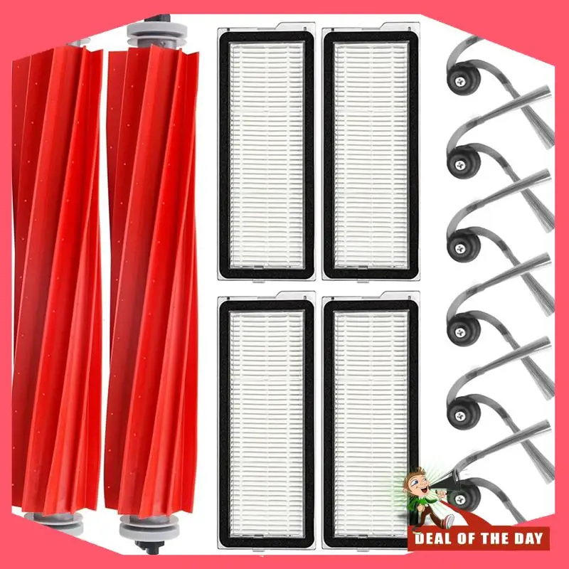 Entrega en 24 horas para Roborock QV 35A/QR 798/QR 598 cepillo principal Cepillo Lateral filtro HEPA piezas de repuesto para accesorios de Robot aspirador